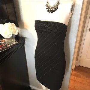 Express Strapless Embellished Mini Dress